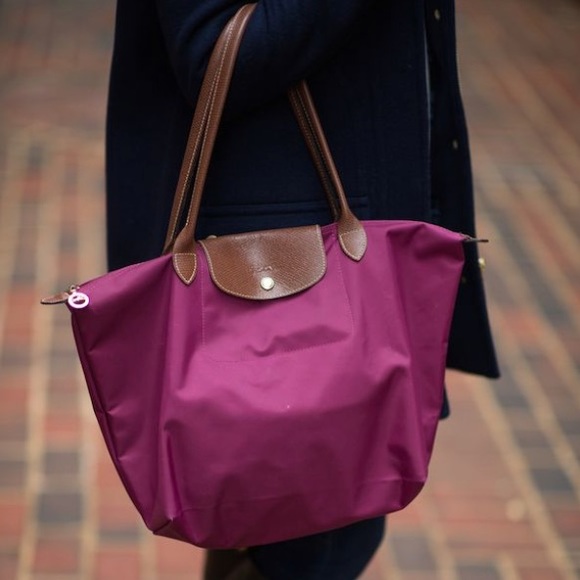 Longchamp Pink Nylon Le Pliage Small Tote